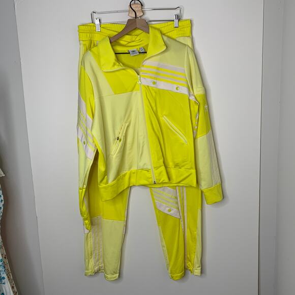 Adidas x Danielle Cathari Zip Up and Pant Suit Set Tracksuit Yellow Rare Womens - Picture 16 of 16